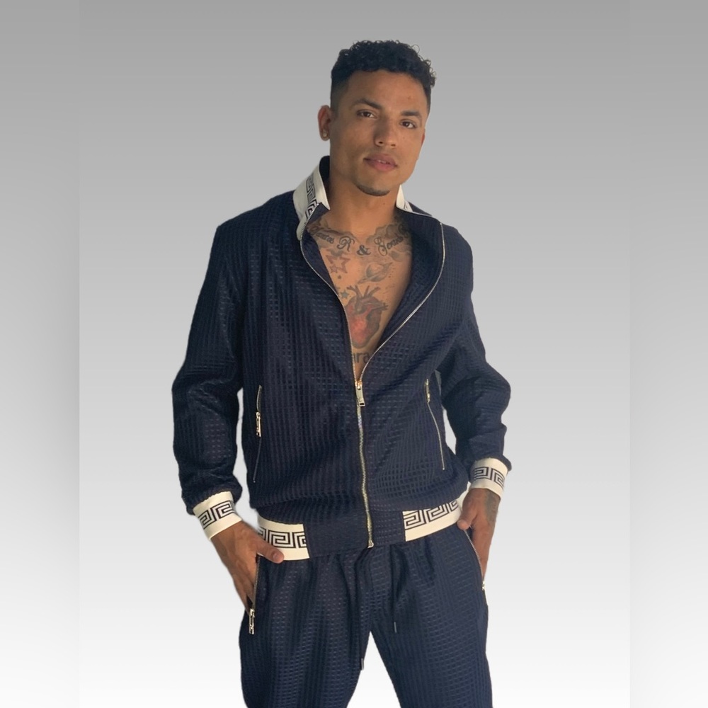 Men's Casual Men’s Navy | White Tracksuit NWT